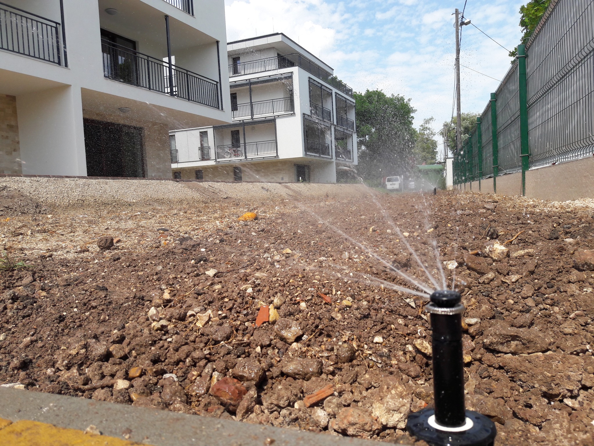 Csopaki lakópark öntözőrendszer telepítés